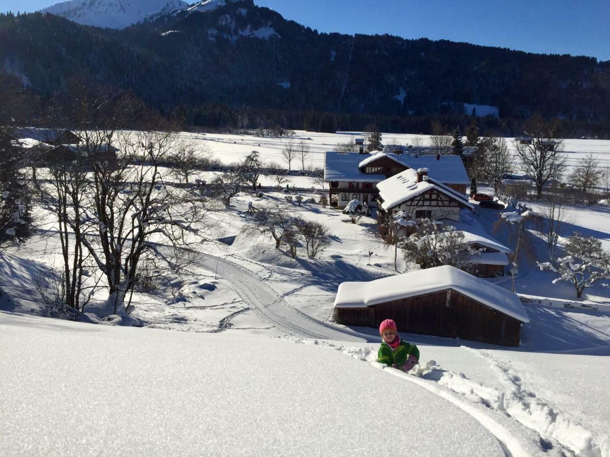 Ferienwohnungen Scheibenhaus Oberstdorf Buitenkant foto